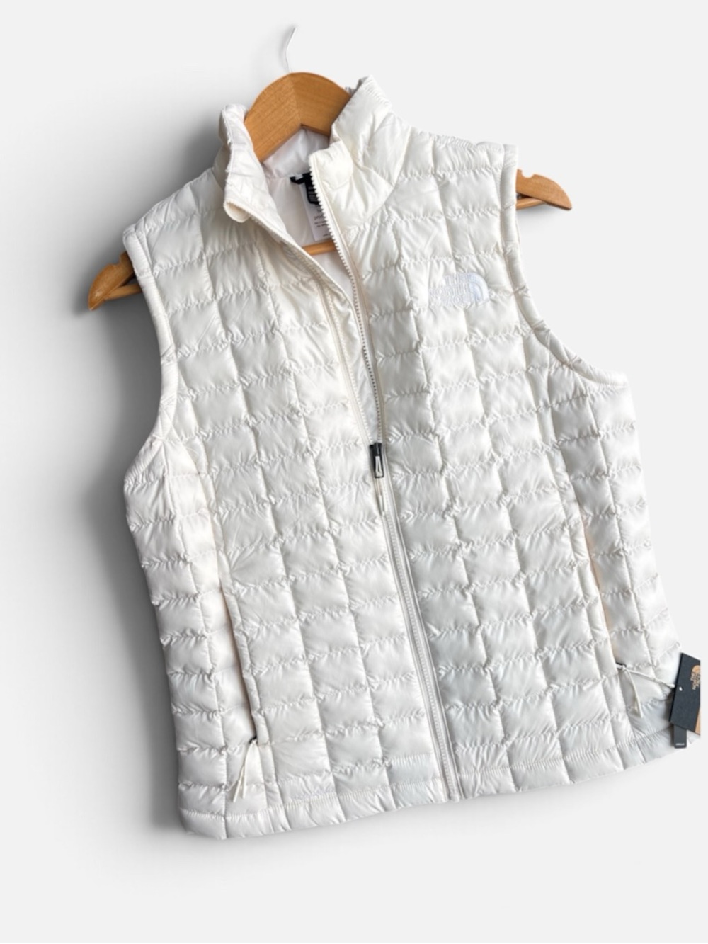 The North Face Thermoball Vest White Dune Small NWT